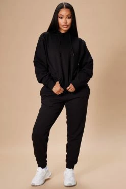 Fashion Nova Stole Your Boyfriend's Oversized Hoodie - Black