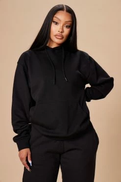 Fashion Nova Stole Your Boyfriend's Oversized Hoodie - Black