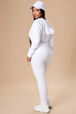 Fashion Nova The Original Trendsetter Velour Set - White