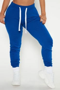 Fashion Nova Relaxed Vibe Joggers - Blue Sweatpants & Joggers