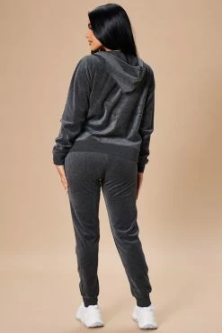 Cheap 🎉 Fashion Nova The Original Trendsetter Velour Set - Charcoal Loungewear Sets 🌟 10 Fashion Nova The Original Trendsetter Velour Set - Charcoal Loungewear Sets
