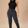 Fashion Nova Sweatpants & Joggers Latest And Greatest French Terry Jogger - Charcoal