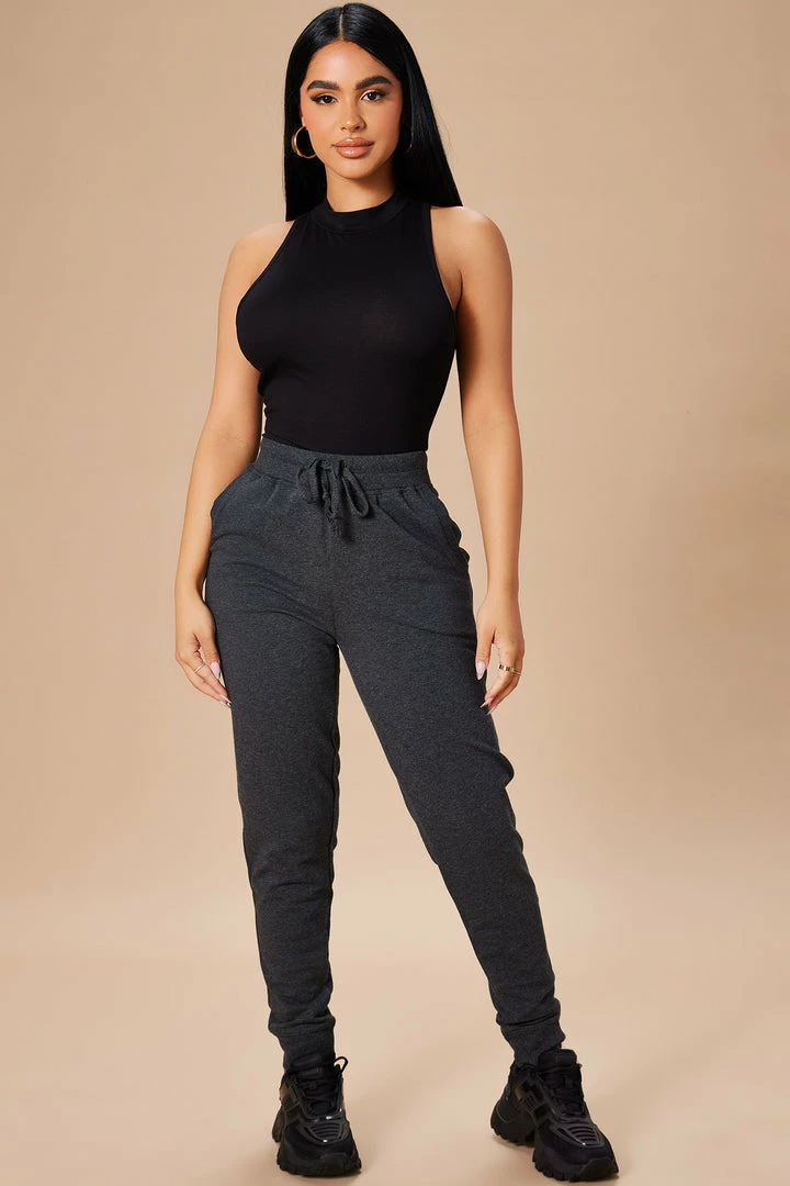 Deals ❤️ Fashion Nova Sweatpants & Joggers Latest And Greatest French Terry Jogger - Charcoal ⌛ 3 Fashion Nova Sweatpants & Joggers Latest And Greatest French Terry Jogger - Charcoal
