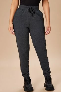 Fashion Nova Sweatpants & Joggers Latest And Greatest French Terry Jogger - Charcoal