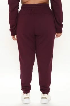 Fashion Nova Look Again Joggers - Plum Sweatpants & Joggers