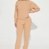 Fashion Nova Loungewear Pant Sets Always Low Key Jogger Set - Sand