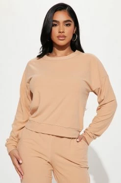 Fashion Nova Loungewear Pant Sets Always Low Key Jogger Set - Sand