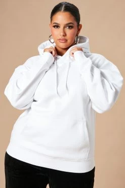 Fashion Nova Stole Your Boyfriend's Oversized Hoodie - White