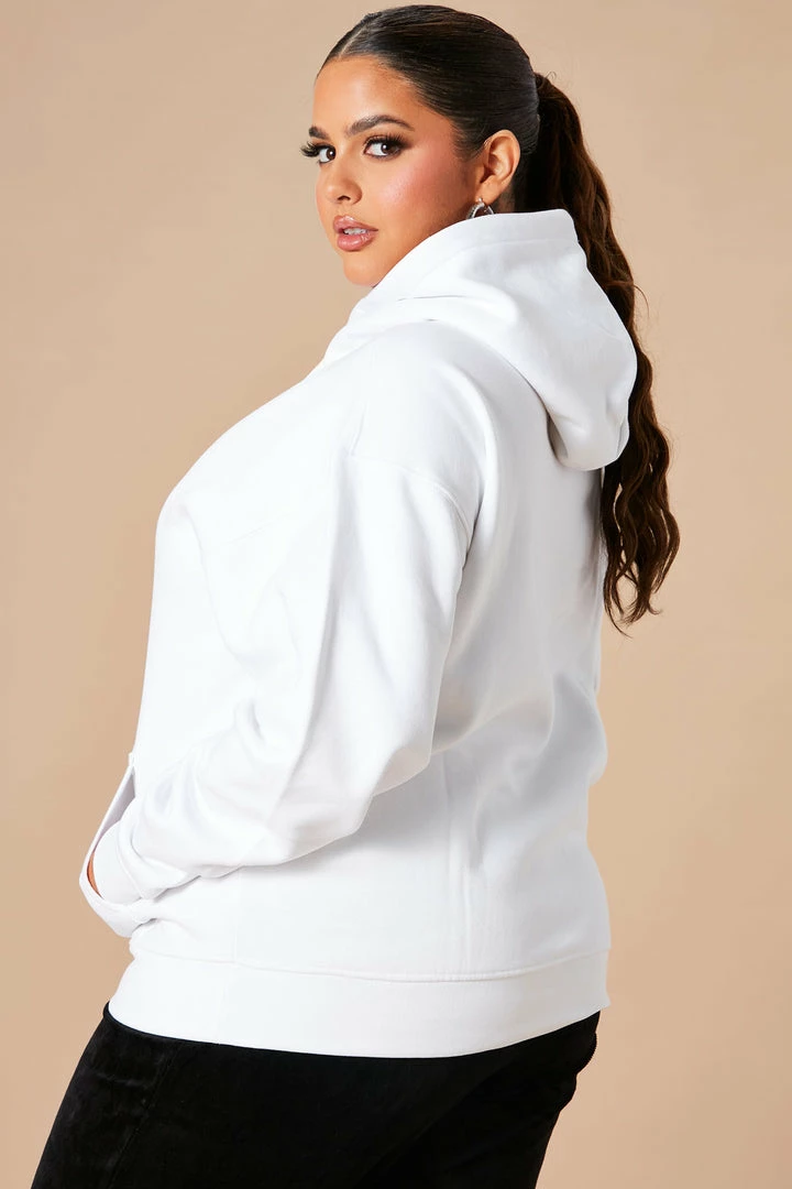 Fashion Nova Stole Your Boyfriend's Oversized Hoodie - White