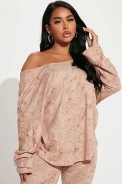 Fashion Nova Loungewear Pant Sets Chelsea Twist Back Legging Set - Taupe