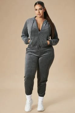 Cheap 🎉 Fashion Nova The Original Trendsetter Velour Set - Charcoal Loungewear Sets 🌟 11 Fashion Nova The Original Trendsetter Velour Set - Charcoal Loungewear Sets