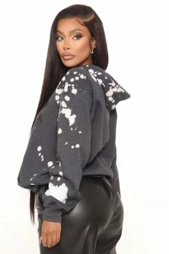 Fashion Nova Hoodies & Sweatshirts Back In Black ACDC Hoodie - Black/white