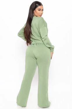 Fashion Nova Worth It Pant Set - Sage Loungewear Sets