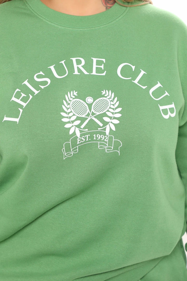 Fashion Nova New Members Club Jogger Set - Green Loungewear Sets