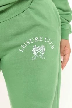 Fashion Nova New Members Club Jogger Set - Green Loungewear Sets