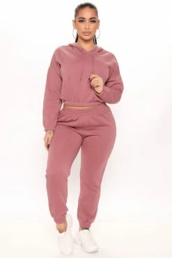 Fashion Nova Loungewear Sets Get Ready Jogger Set - Mauve