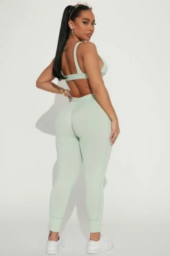 Fashion Nova New Level Legging Set - Mint