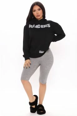 Fashion Nova NFL The One To Beat Raiders Hoodie - Black Hoodies & Sweatshirts