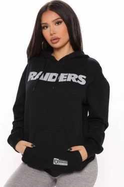 Fashion Nova NFL The One To Beat Raiders Hoodie - Black Hoodies & Sweatshirts