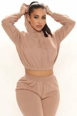 Fashion Nova Get Ready Jogger Set - Taupe