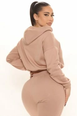 Fashion Nova Get Ready Jogger Set - Taupe