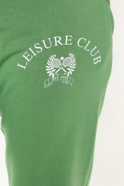 Fashion Nova New Members Club Jogger Set - Green Loungewear Sets