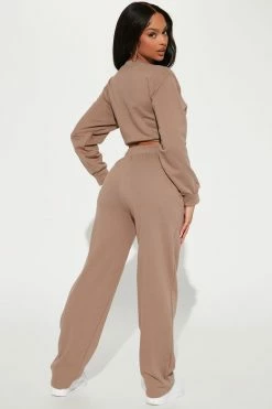 Fashion Nova My Day Off Lounge Set - Mocha