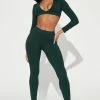 Fashion Nova Minna Legging Set - Green Loungewear Sets