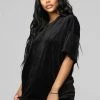 Fashion Nova Such A Softie Velour Set - Black Loungewear Short Sets