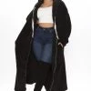 Fashion Nova Teddy Set Go Fuzzy Jacket - Black Hoodies & Sweatshirts