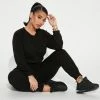 Fashion Nova Loungewear Pant Sets She's Always Chill Jogger Pant Set - Black
