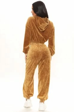 Fashion Nova Stay In With Me Cropped Hoodie - Brown Hoodies & Sweatshirts