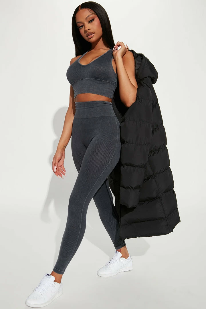 Fashion Nova Soundbath Sessions Legging Set - Black Loungewear Sets