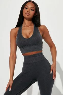 Fashion Nova Soundbath Sessions Legging Set - Black Loungewear Sets