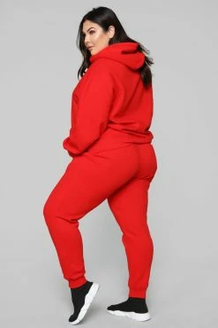 Fashion Nova Hoodies & Sweatshirts Stole Your Boyfriend's Oversized Hoodie - Red