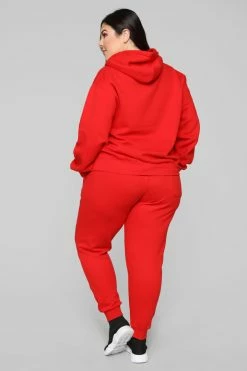 Fashion Nova Hoodies & Sweatshirts Stole Your Boyfriend's Oversized Hoodie - Red