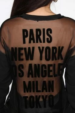 Fashion Nova Bucket List Sweatshirt - Black Hoodies & Sweatshirts