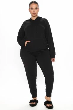 Fashion Nova Latest And Greatest French Terry Jogger - Black