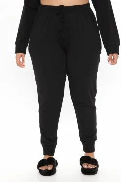 Fashion Nova Latest And Greatest French Terry Jogger - Black