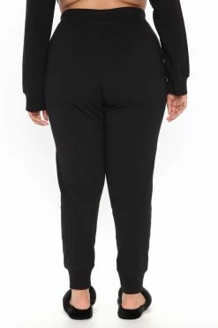 Fashion Nova Latest And Greatest French Terry Jogger - Black