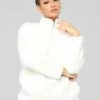 Fashion Nova Hoodies & Sweatshirts Karmen Fuzzy Jacket - Off White