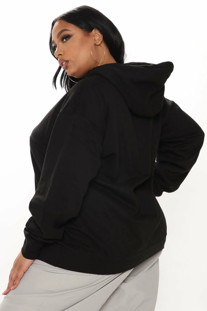 Fashion Nova The Bags Are Designer Hoodie - Black