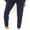 Fashion Nova Sweatpants & Joggers Unbothered Fleece Jogger - Navy