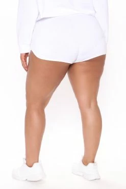 Fashion Nova Loungewear Shorts Seeing Double Gerald Short - White