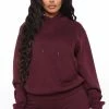Fashion Nova Look Again Hoodie - Plum Hoodies & Sweatshirts