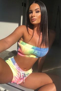 Fashion Nova Dying For The Attention Short Set - Pink/Multi