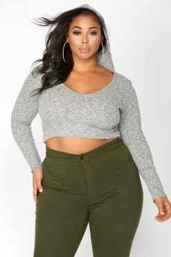 Fashion Nova Wanderlust Hoodie - Grey Hoodies & Sweatshirts
