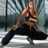 Fashion Nova NBA Get That Defense Lakers Sweatpants - Black/Yellow