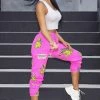 Fashion Nova Sweatpants & Joggers Rawr Reptar Graphic Sweatpants - Hot Pink