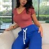 Fashion Nova Relaxed Vibe Joggers - Blue Sweatpants & Joggers